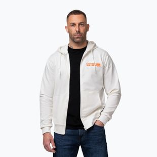 Pánska mikina Pitbull Blacky Sweatshirt Zip Hooded off white