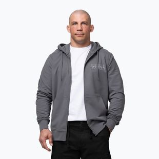 Pánska mikina Pitbull World Sweatshirt Zip Hooded graphite