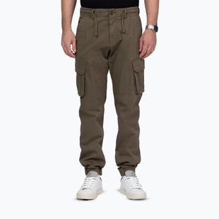 Pánske nohavice Pitbull Proctor Drawstring Jogger Cargo olive
