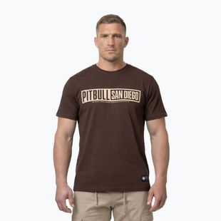 Pánske tričko Pitbull Eighty Nine Dog dark chocolate