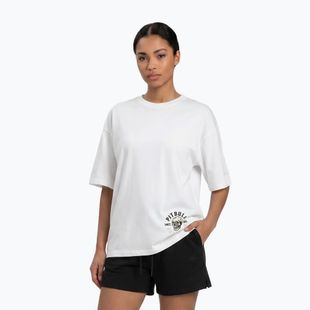 Dámska mikina Pitbull Skull Oversize white