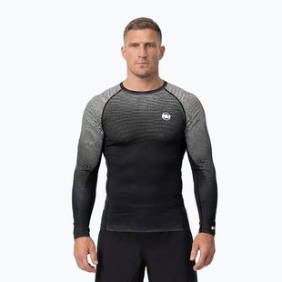 Pánsky rashguard s dlhým rukávom Pitbull Belt Rashguard black