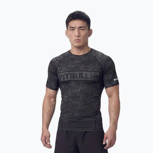Pánsky rashguard Pitbull Hex Camo Hilltop Rashguard olive