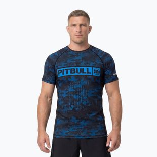 Pánsky rashguard Pitbull Hex Camo Hilltop Rashguard blue