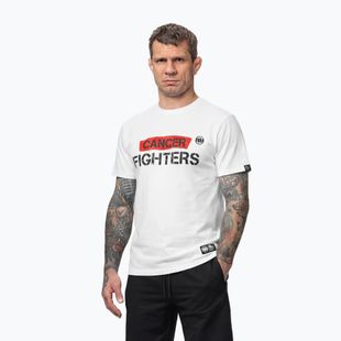 Pánske tričko Pitbull Cancer Fighters white