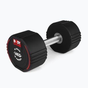 Gumovaná činka Body Sculpture TPU BW 133 14 kg black