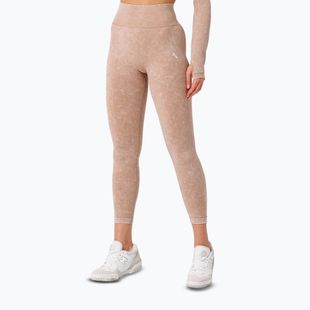 Dámske tréningové legíny Carpatree Yasmine Seamless beige stone wash