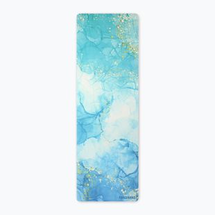 Podložka na jogu/fitness ORCEBAND Gold Blue 4 mm blue/gold