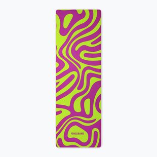 Podložka na jogu/fitness ORCEBAND Abstract Violet 4 mm violet/lime