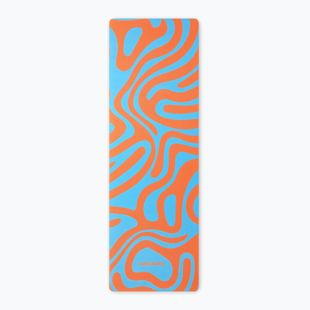 Podložka na jogu/fitness ORCEBAND Abstract Orange 4 mm orange/blue