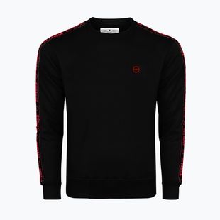 Pánska mikina Octagon Stripe black/red