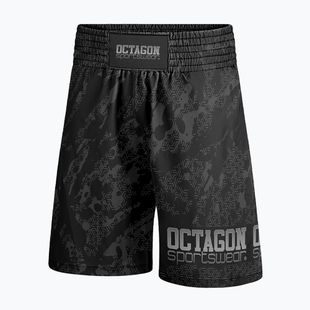 Pánske boxerské šortky Octagon Geo Grunge black