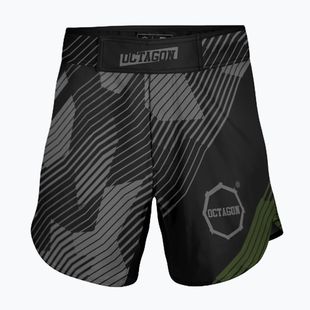 Pánske tréningové šortky Octagon Broken Line MMA black