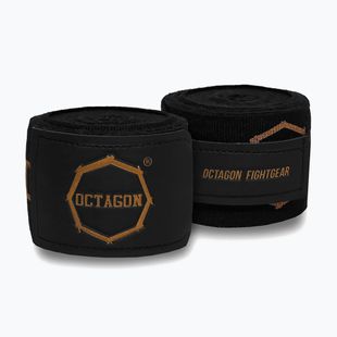 Boxerské bandáže Octagon Fightgear Supreme Printed 500 cm black/gold