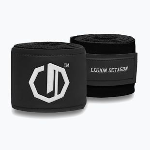 Boxerské bandáže Octagon Legion Supreme 400 cm black/white