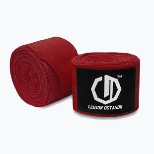 Boxerské bandáže Octagon Legion Standard 400 cm burgundy