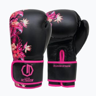 Boxerské rukavice Octagon Legion Flower black/pink