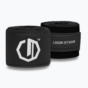 Boxerské bandáže Octagon Legion Supreme 300 cm black/white