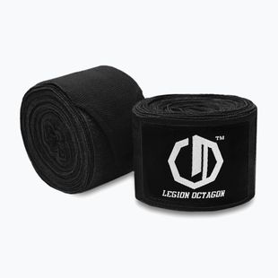 Boxerské bandáže Octagon Legion Standard 500 cm black/white