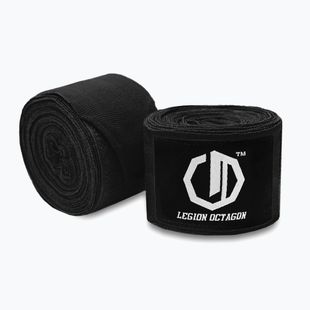 Boxerské bandáže Octagon Legion Standard 300 cm black/white