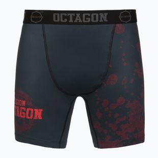 Pánske tréningové šortky Octagon Legion Grunge čierna/červená