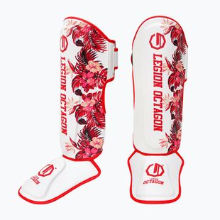 Chrániče holení Octagon Legion Flower white/red