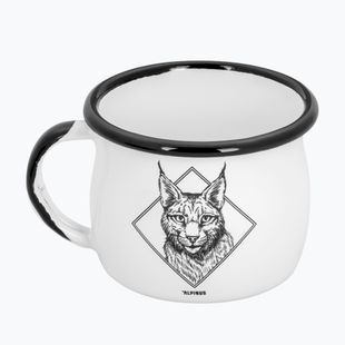Turistický hrnček Alpinus Enamelled White Lynx