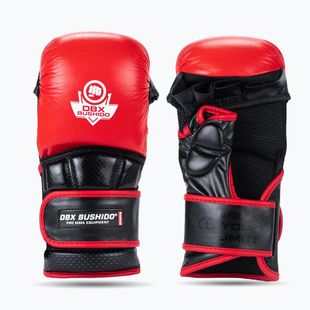 DBX BUSHIDO MMA Premium čierne/červené grapplingové rukavice