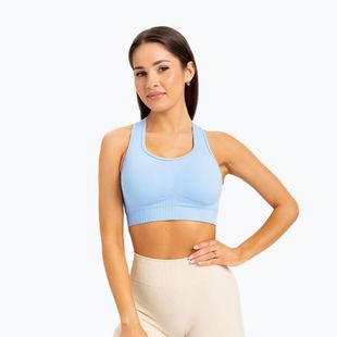 Gym Glamour push up fitness podprsenka modrá 406