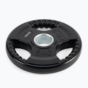 XTREXO čierna pogumovaná liatina hmotnosť RW5 5 kg