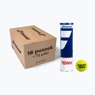 Tenisové loptičky Babolat Team 18 x 4 ks žlté 502035
