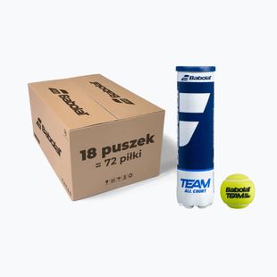 Tenisové loptičky Babolat Team All Court 18 x 4 ks žlté 502081