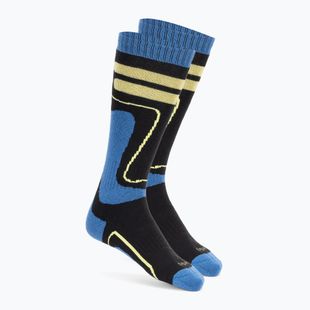 Detské lyžiarske ponožky KADVA Woolan Jrb black/blue