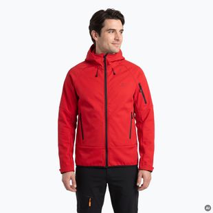 Pánska trekkingová bunda KADVA Arix WP 5K/3K softshell hybrid červená