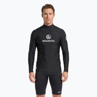 Longsleeve na plávanie Aquastic RIMOS LS UV 50+ UPF čierny