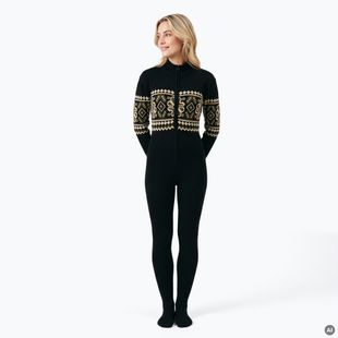 Dámska kombinéza Woolcano SWT1095 Czarny/Kremowy