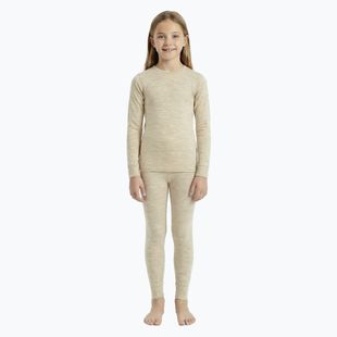 Súprava detského termoprádla WOOLCANO Merino SET0683 beige