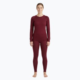 Dámsky komplet termobielizne WOOLCANO Merino SET0543 burgundy
