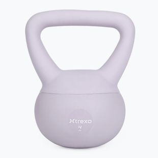 Mäkký kettlebell XTREXO 4 kg purple