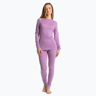 Dámska súprava termoprádla WOOLCANO Merino SET0543 fialová