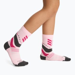 Detské ponožky KADVA Stride Coolmax 2 pairs różowy pink / black