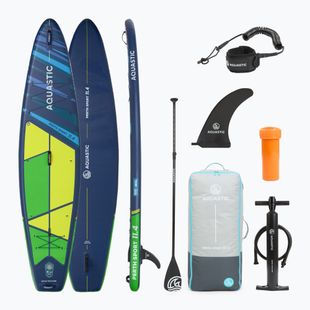 Súprava doska SUP nafukovacia AQUASTIC Perth Sport 11'4" MSL allround zelená