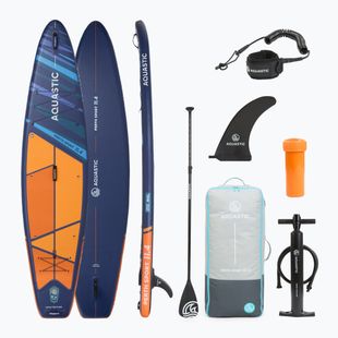 Súprava doska SUP nafukovacia AQUASTIC Perth Sport 11'4" MSL allround oranžová