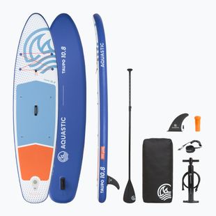 Súprava doska SUP nafukovacia AQUASTIC Taupo 10'8" allround modrá