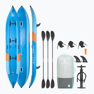 Nafukovací kajak pre 3 osoby AQUASTIC Cortez 15'7" hybrid blue