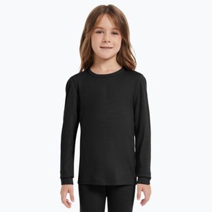 Detská termo mikina WOOLCANO termoaktywna 100% MERINO TOP00947 black