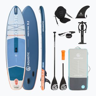 Doska SUP AQUASTIC Perth Pro 11'2" allround biela