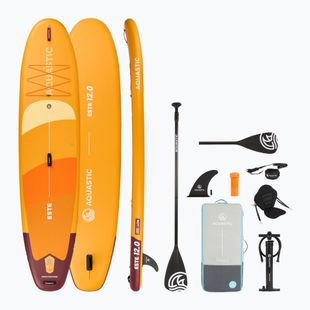 Súprava doska SUP nafukovacia AQUASTIC This 12'0" orange