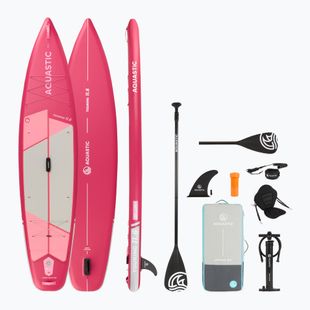 Súprava doska SUP nafukovacia AQUASTIC Touring 11'6" pink