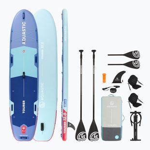 Súprava doska SUP nafukovacia AQUASTIC Tourer 12'0" 2-os blue